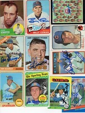 Autographed Chicago Cubs 1960's 70's 80's 90's All Years 20% off buy 4 or more