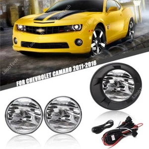 For Chevy Camaro 11- Halogen Fog Light Bumper Frame Cover Daytime Running Light - Foto 1 di 9