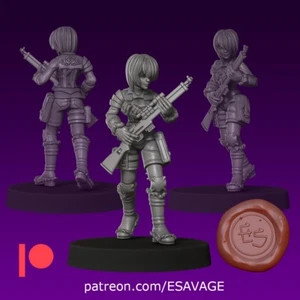 Marina Wulfstan Fantascienza Miniatura Resina Miniatura da Tavolo TTRPG - Foto 1 di 1