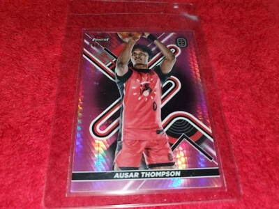 2023 TOPPS FINEST OVERTIME AUSAR THOMPSON PINK 041/125  DETROIT PISTONS - Image 1 of 2
