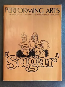 "Sugar" Final Event Performing Arts Playbill 1974 Los Angeles Civic Light Opera - Picture 1 of 12