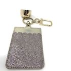 Bath & Body Works Pocket* Bac Glitter ID Card Key Holder Gold