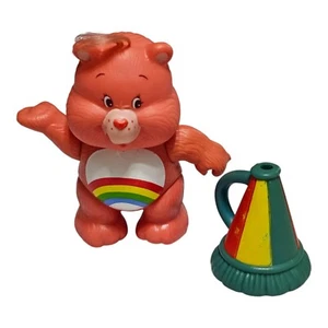 Figura de PVC Posable Care Bear Vintage Cheer Bear con Megáfono Feliz Años 80 - Imagen 1 de 12