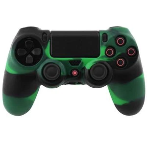 COVER IN SILICONE MULTICOLORE VERDE / NERO PER CONTROLLER PS4 DUAL SHOCK 4 - Bild 1 von 2