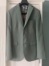 Next  Tailoring Suit  Jacket 38 /Trousers Size W 34  L 29 Slim Fit   Light Green