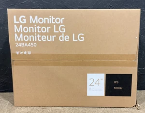 LG 24" LED LCD Monitor 1080p 24BA450-B ✅❤️️✅❤️️ BRAND NEW! SEALED! - Picture 1 of 2