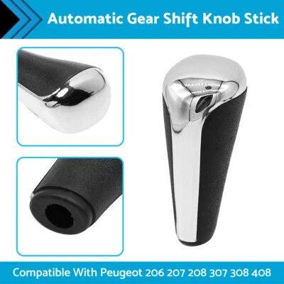 Gear Shift Knob Stick Automatic Suitable For Peugeot 206 207 208 307 308 408 - image 1 of 4