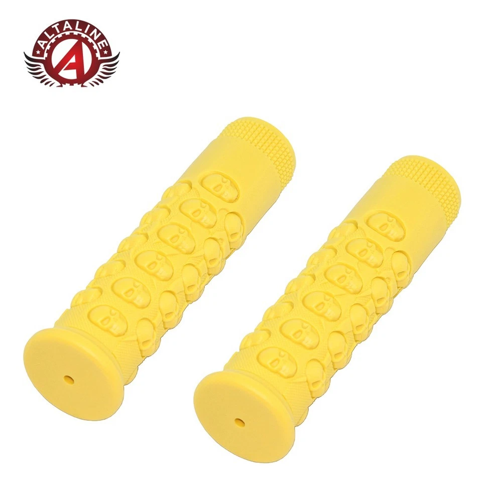 Punhos de guidão de bicicleta AltaLine Skull Lowrider Beach Cruiser BMX MTB - Imagem 1 de 1