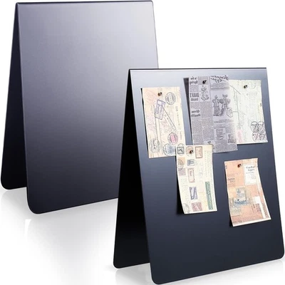 12 x 10 Inch Magnetic Bulletin Board Dry Erase Memo Board Freestanding Metal ... - Image 1 of 4