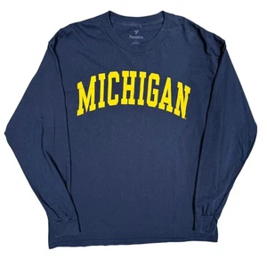 Fanatics MSU NCAA Michigan State University Long Sleeve Shirt Cotton Blue Large - Picture 1 of 5