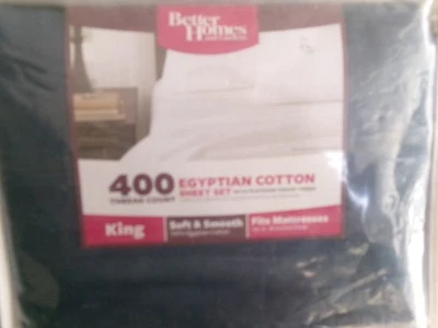 New King Size Sheet Set Egyptian Cotton 400TC ** 1078 - Image 1 of 2