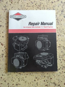 Briggs & Stratton Repair Manual for 4-Cycle Twin Cylinder "L" Head Engines Book - Picture 1 of 3
