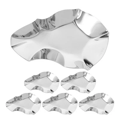  5 Pcs Gusci Capesante Tazze Di Salsa Ciotola in Acciaio Inossidabile - Immagine 1 di 4