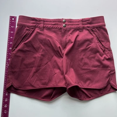 Kuhl Strattus Ripstop Hiking Shorts Women's Sz 8 Maroon Red Stretch - EUC - Image 1 of 4