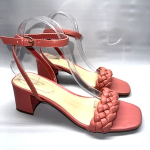 Liz Claiborne Bette Damengröße 8 M rosa Blockabsatz 2,5"-Sandalen Knöchelriemen - Bild 1 von 12