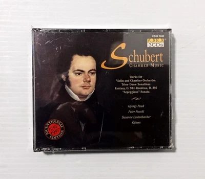Schubert : Chamber Music - Pauk, Frankl, Lautenbacher - 3-CD Set - NEW Foto 1 de 2