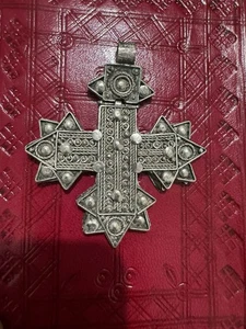 Antiker äthiopischer koptischer christlicher Kreuz Anhänger Äthiopien, Afrika - Bild 1 von 5