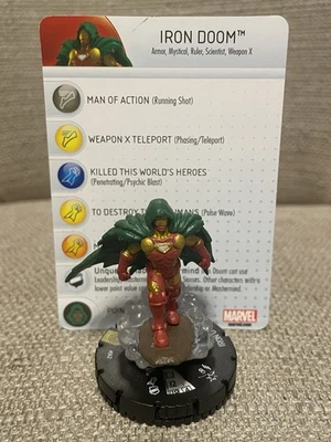 Heroclix Iron Doom 042 Legacy Invincible Iron Man Avengers 60th Foto 1 de 2