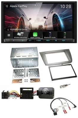 Kenwood Lenkrad 2DIN USB DAB Bluetooth Autoradio für Seat Altea Altea XL Toledo - Bild 1 von 4