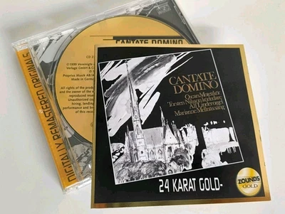 CANTATE DOMINO - Zounds Gold 24K CD in NM 1999 Motettkör Nilsson Linder Mellnäs - Bild 1 von 4