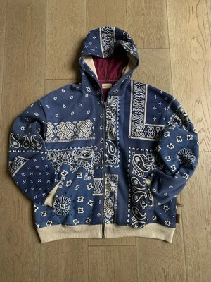 Kapital Two Tone Bandana Zip Up Hoodie - Image 1 of 4