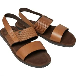 Sandalias Empire Base London para hombre color tostado ceroso/repujado - Imagen 1 de 5