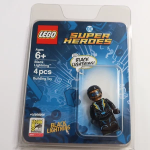 2018 Comic Con LEGO New DC Black Lightning Super Heroes Minifigure #53239T - Picture 1 of 6