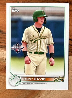 2022 Topps Pro Debut Henry Davis Pittsburgh Pirates  - Image 1 of 2