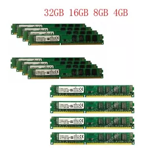 32GB 16GB 8GB 4GB DDR3 1600Mhz PC3-12800U DIMM Desktop Mémoire SDRAM Kingston FR - Imagen 1 de 20