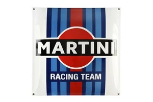 Plaque emaillée MARTINI 50x50 cm- NEUF - garantie 10 ans COLLECTION insigne - Picture 1 of 3