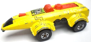 1978 HOT WHEELS SPEED MACHINES SPACER RACER RESCUE YELLOW 3" DIECAST CAR W/ RED - Picture 1 of 6