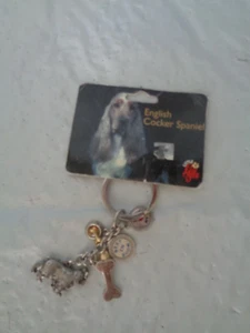 New - Little Gifts - English Cocker Spaniel Dog - Keychain & Charms - Picture 1 of 1