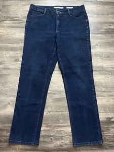 Jones New York Jeans Womens Size 16 Sutton Straight Mid Rise Denim Blue - Picture 1 of 8
