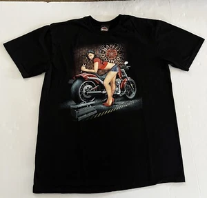 Harley Davidson Men’s XL VTG 2014 Blk Tee~HD Central~Grand Island, Nebraska~Nice - Picture 1 of 7