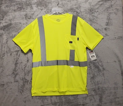 Camisa Dickies Para Hombre Grande Amarilla Crew Reflectante Ansi 2 Manga Corta Pullover Foto 1 de 4