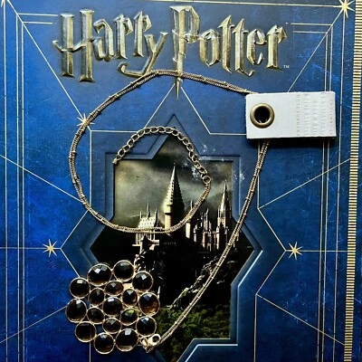 Anthropologie Marrón Annemette Piedra Racimo Collar Cadena Oro Círculo Colgante Foto 1 de 4