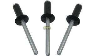 Small Head Rivet Long Reach Black Rivets Pop Rivet 50ct 3/16" Racing Fasteners - Picture 1 of 7