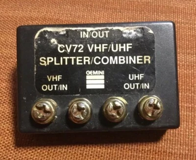 Gemini VHF/UHF in/out splitter/combinatore CV72 - Immagine 1 di 3