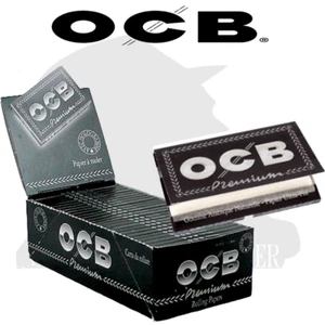 2x OCB Premium Black Doppie Corte – 50 Libretti Nere Ultra Sottili - Zdjęcie 1 z 4