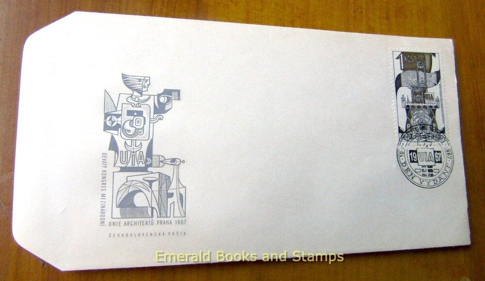 EBS Czechoslovakia 1967 - International Union of Architects - Michel 1716 - FDC - Image 1 of 1