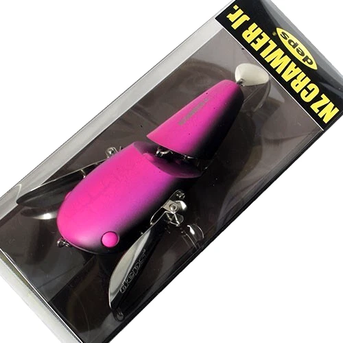 Deps NZ Crawler Jr 96mm Visible Black Bass Catfish Hard Lure Surface Bait