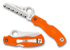 Spyderco Rescue 79mm Lockback Knife Orange FRN VG-10 Stainless C45SOR SpyderEdge