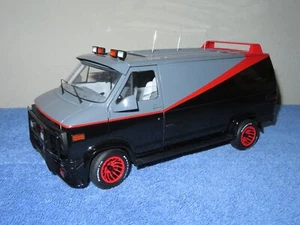 ELITE HOT WHEELS 1:18 AWESOME A TEAM 83 84 GMC PANEL VAN OPENING HOOD DOORS REAR - Picture 1 of 15