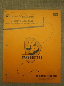 Rochester Service Training for 1955 &1956 2GC & 4GC carburetors - Bild 1 von 78