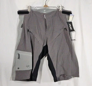 Fox Racing Frequency Shorts Mens XL Padded Liner Mountain Bike Graphite Gray - Picture 1 of 14