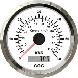 110 km/h KUS GPS Speedometer Boat Marine Truck Analogue Speed Gauge 0-60 Knots - Picture 1 of 5