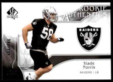 2009 SP Authentic Slade Norris Rookie 983/999 Oakland Raiders #278 R27
