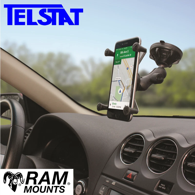 RAM Car Mount for iPhone 15 Pro Max, Pixel 8 Pro Samsung S23+ RAP-B-166-2-UN10U - Image 1 of 4