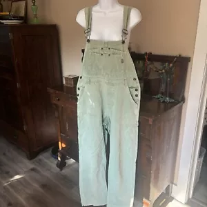 Vintage Jordache Latzhose Hose Damen M (7-9) Faded Distressed Denim Grün - Bild 1 von 16
