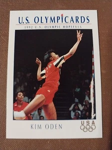 1992 Kim Oden Impel equipo olímpico de Estados Unidos tarjeta olímpica #84 voleibol - Imagen 1 de 2